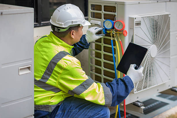 Professional Hvac Maintenance technician working in Woodworth, LA
